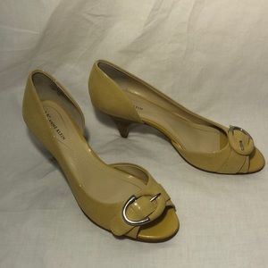 Anne Klein heels, yellow, size 8, worn once